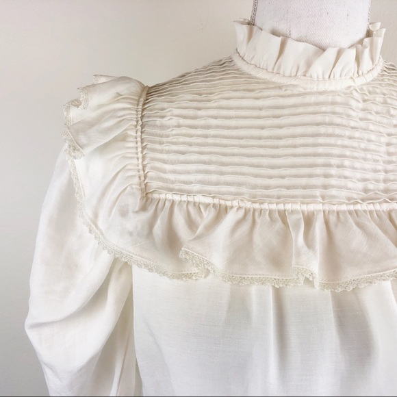 MANGO MNG SUIT  Romantic Pleated Tie Waist Top A94 - Picture 2 of 10